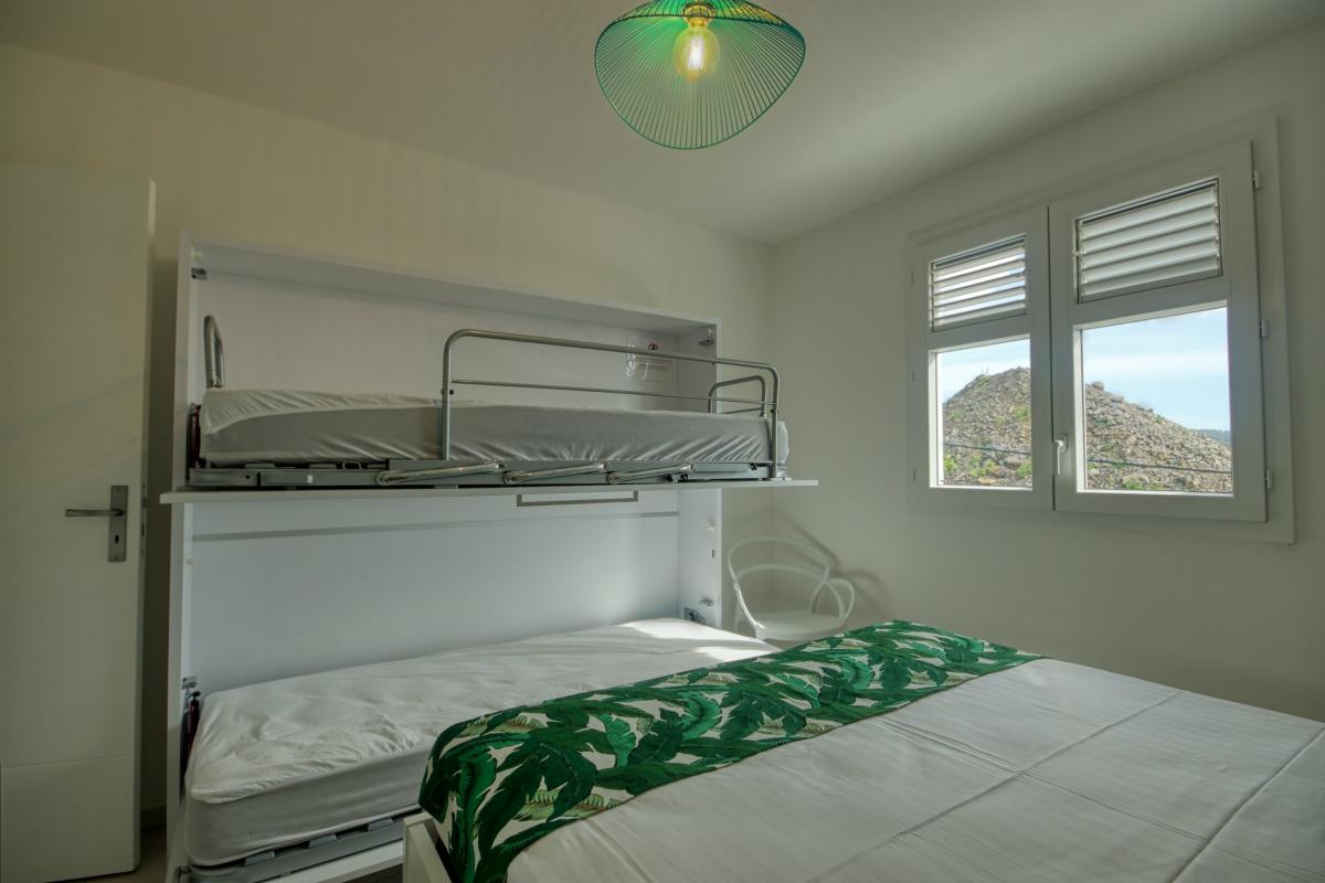 Location appartement luxe Trois Ilet Martinique - Chambre 2 avec lits superposés